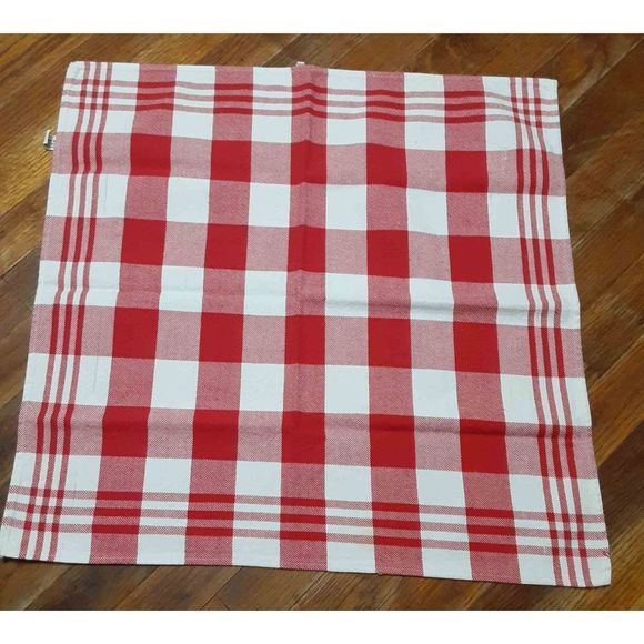 Vintage NOW DESIGNS set of 4 100% COTTON Large sized kitchen towels in white & r - Picture 7 of 10